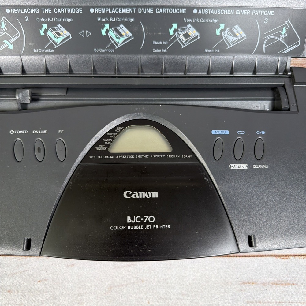 Canon BJC-70 Portable Color Bubble Jet Printer Mobile Parallel Untested Unit - Picture 5 of 5